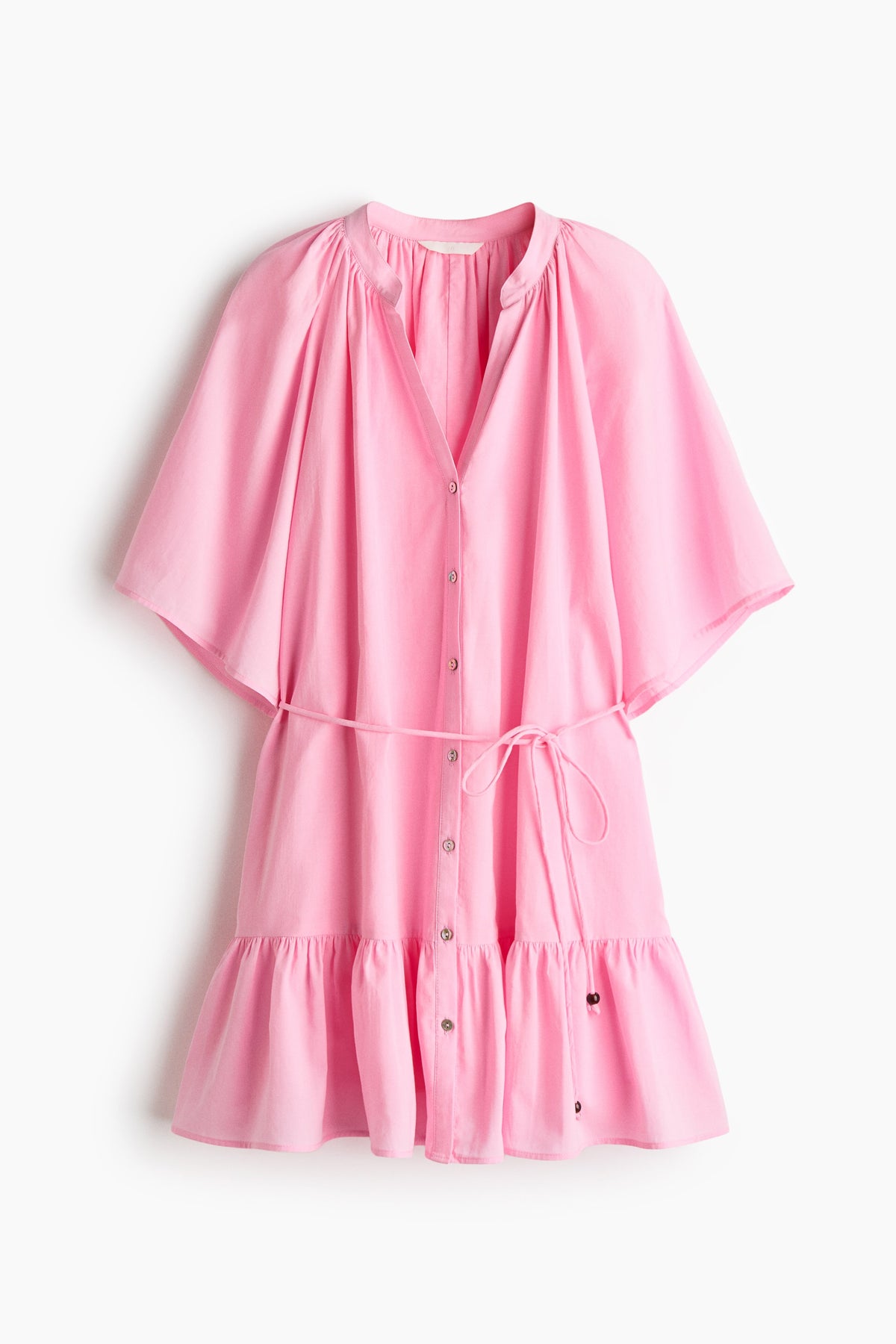 Tie-Belt Shirt Dress