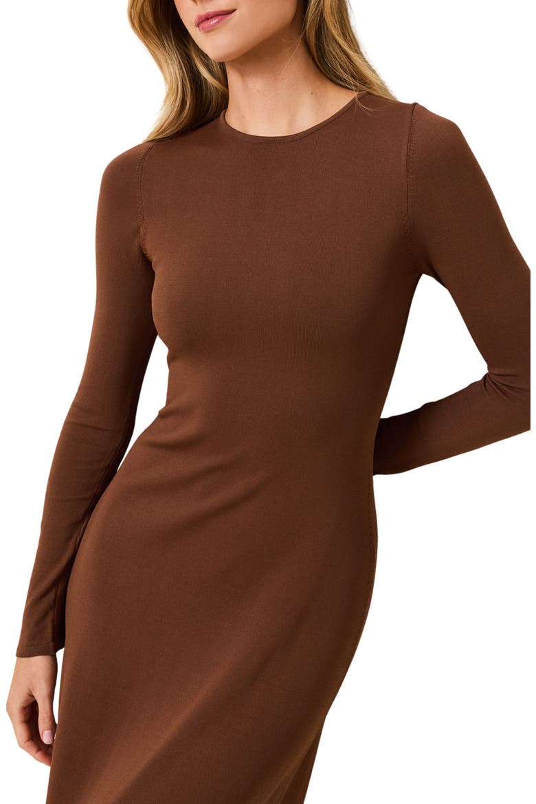 The Dora Long Sleeve Knit Maxi Dress
