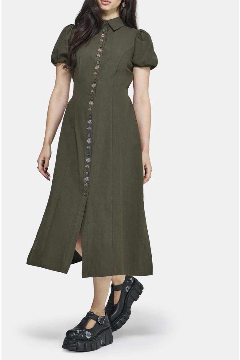 Odile Embroidered Midaxi Dress