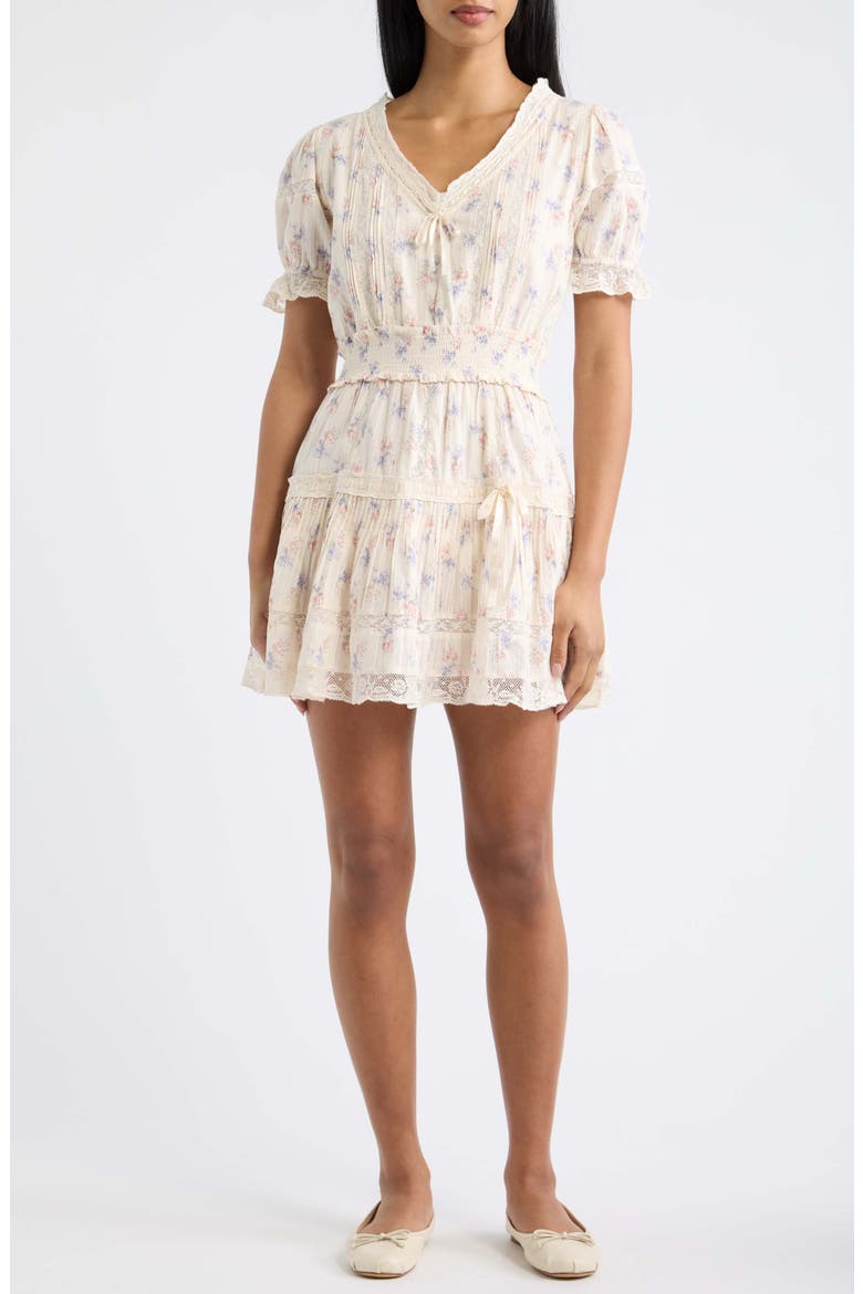 Devella Lace Trim Minidress