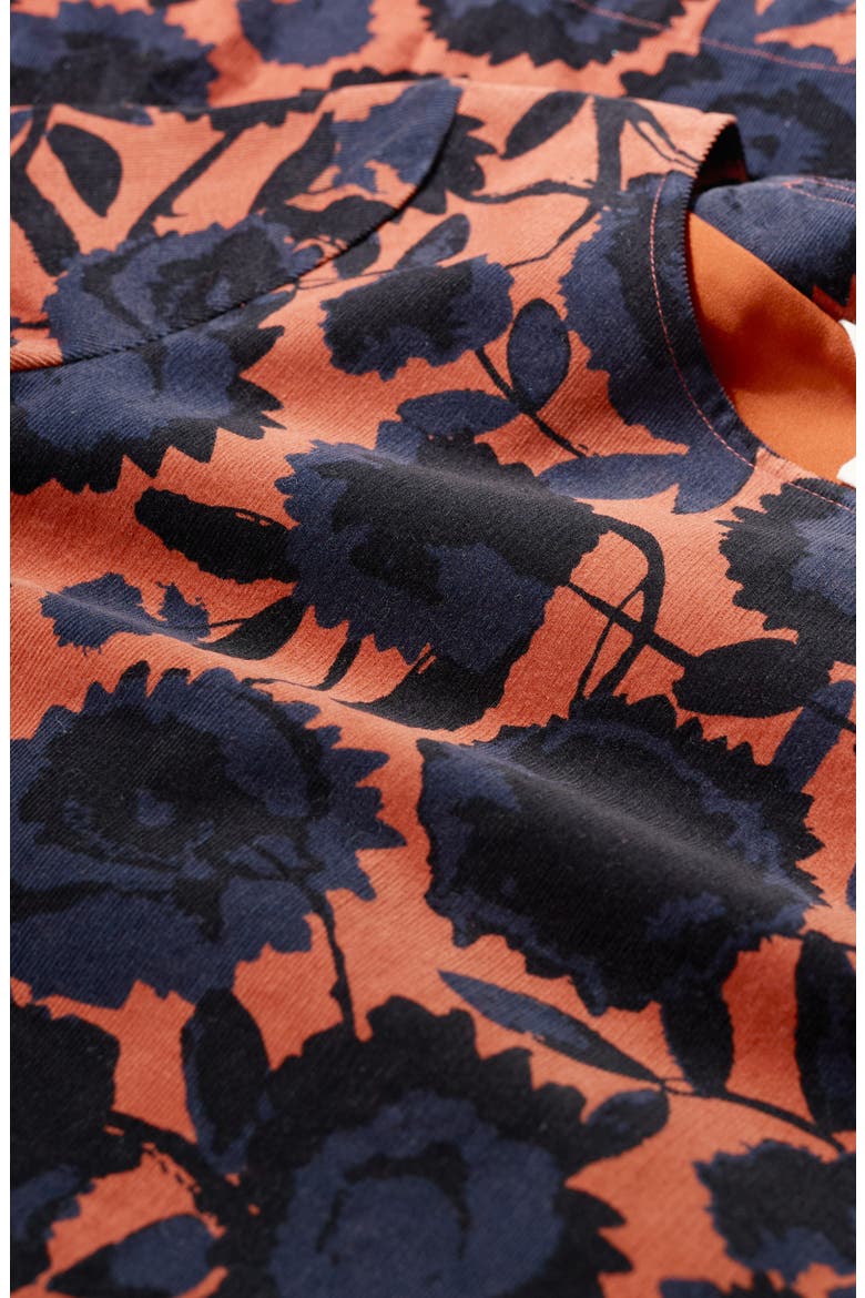 Herb Garden Floral Corduroy Dress