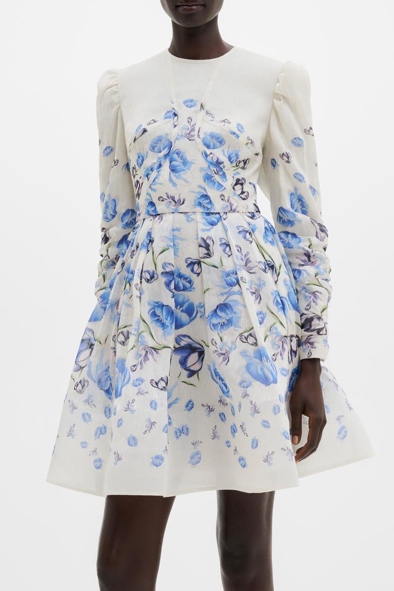 Leoni Silk Blend Mini Dress