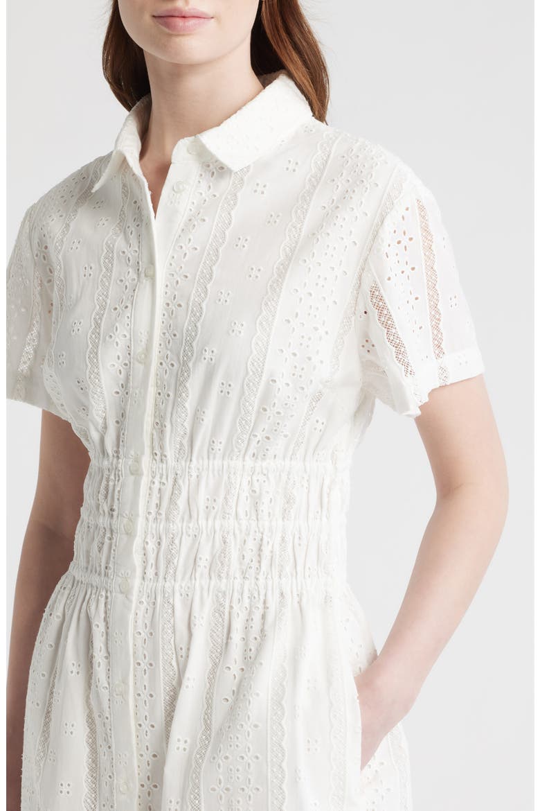 The Jamie Eyelet Nap Midi Shirtdress