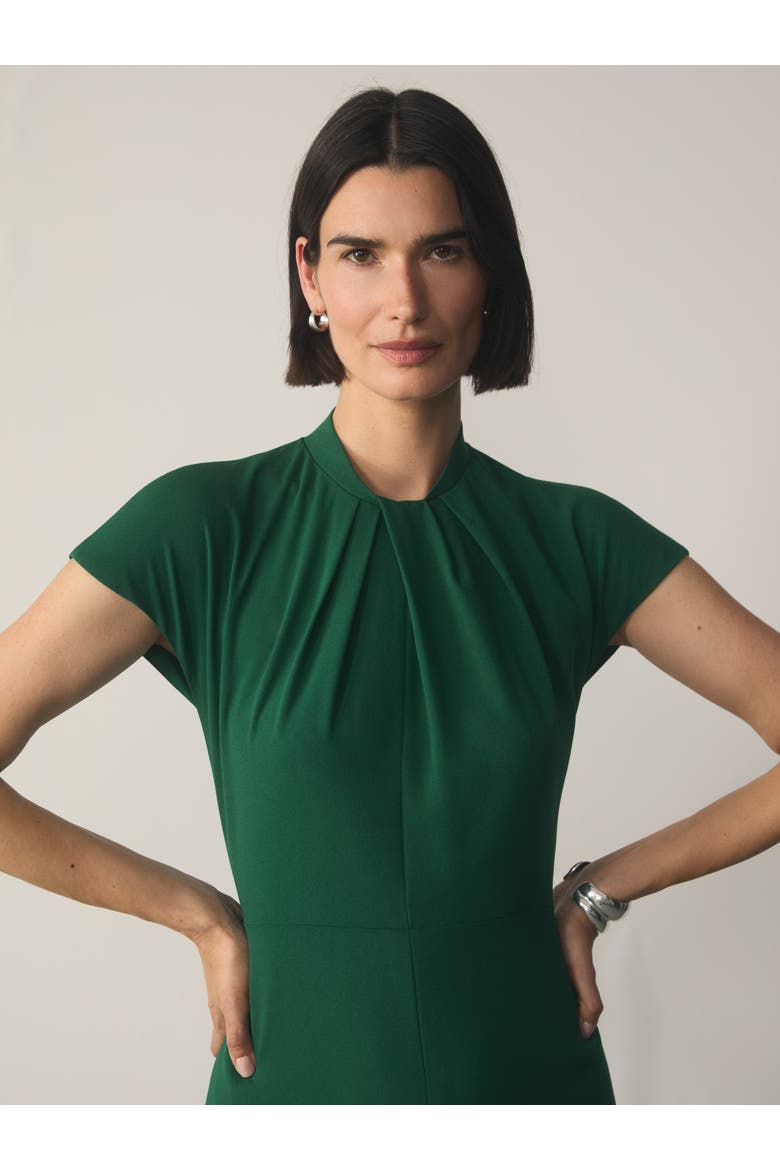 Rossano Short Sleeve High Neck Dress