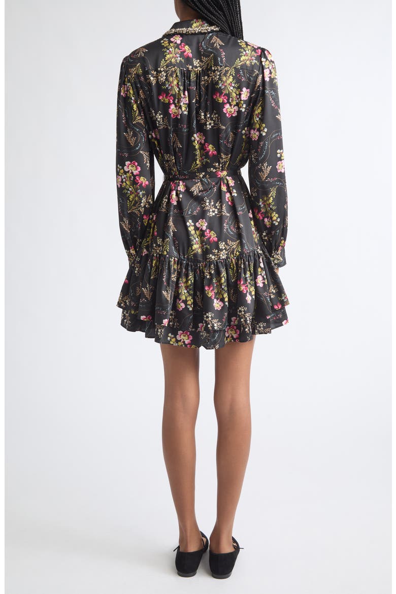 Love Letter Emilienne Embellished Floral Minidress