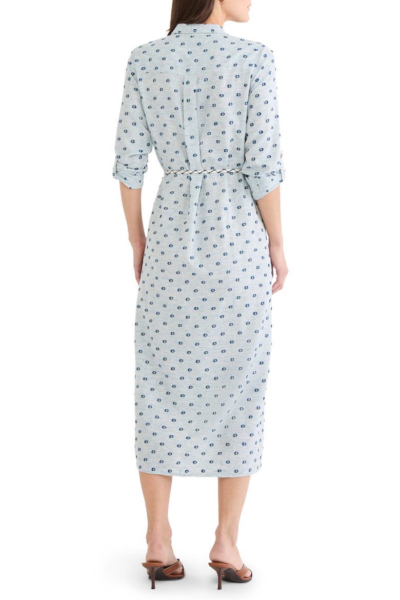 Liana Clip Dot Midi Shirtdress