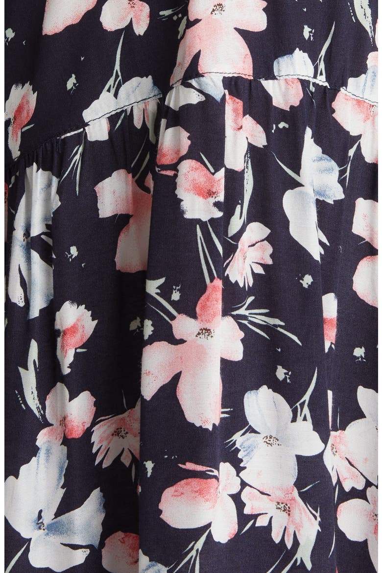 Floral Faux Wrap Maternity Maxi Dress