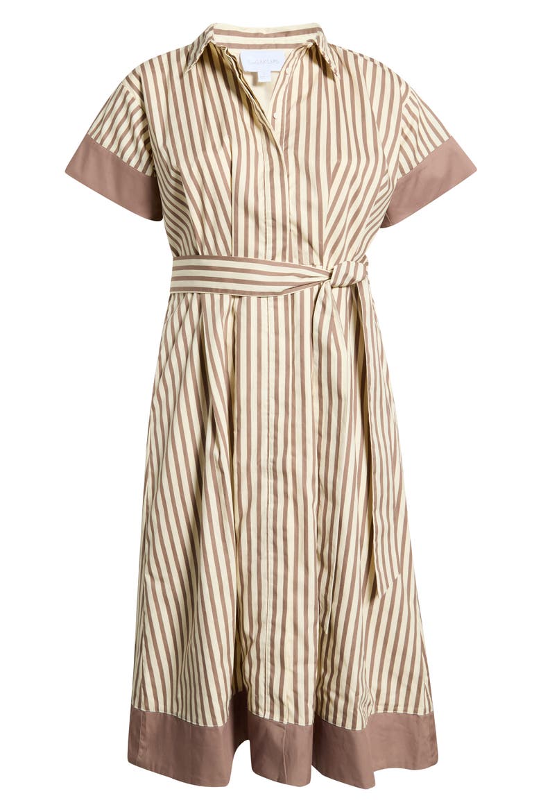 Stripe Midi Shirtdress