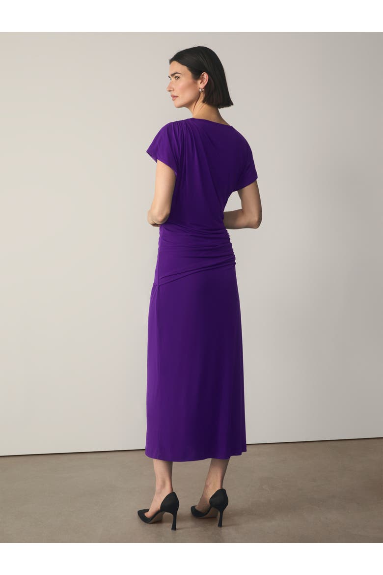 Rassina Gathered Jersey Midi Dress