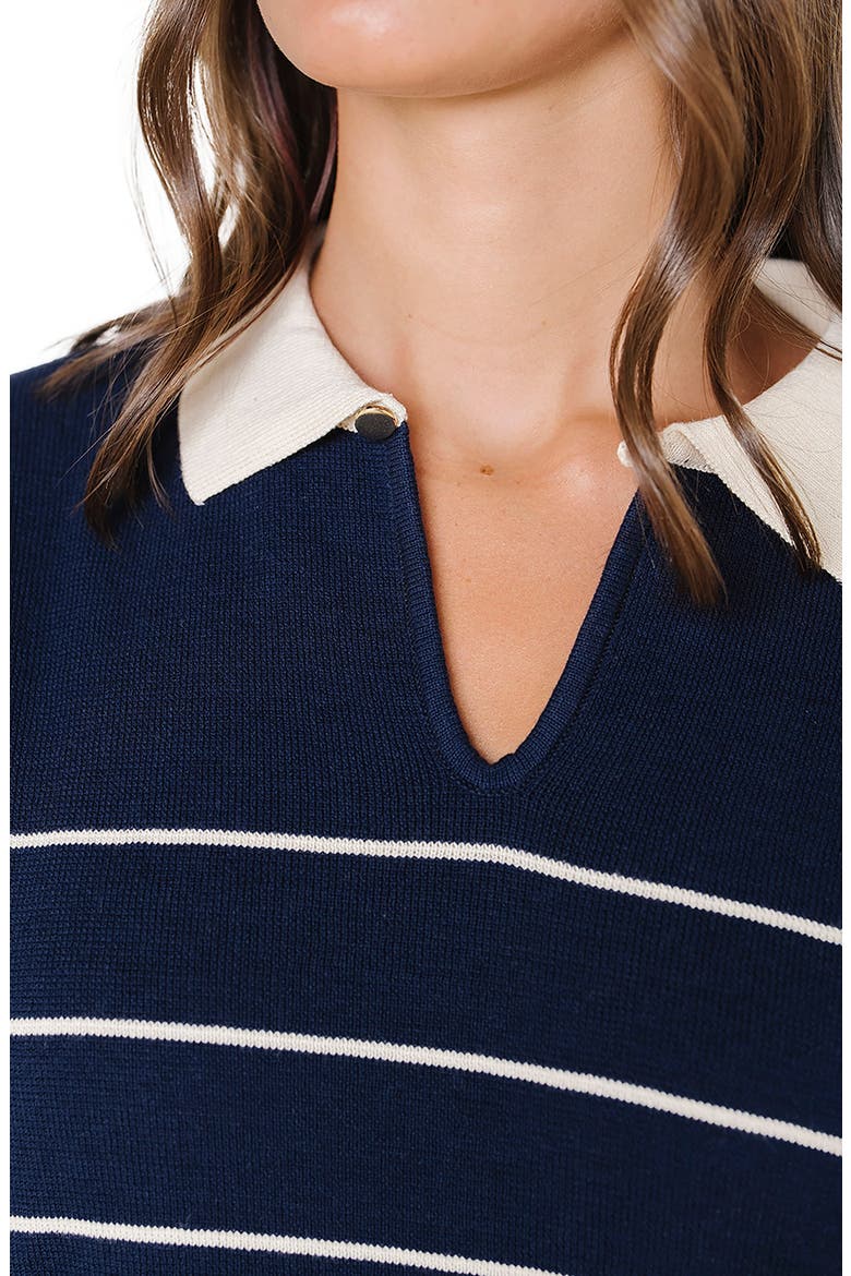 Organic Long Sleeve Collared Sweater Dress