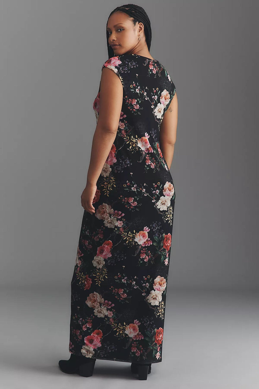 AFRM Short-Sleeve Slim Mesh Maxi Dress - Image 3