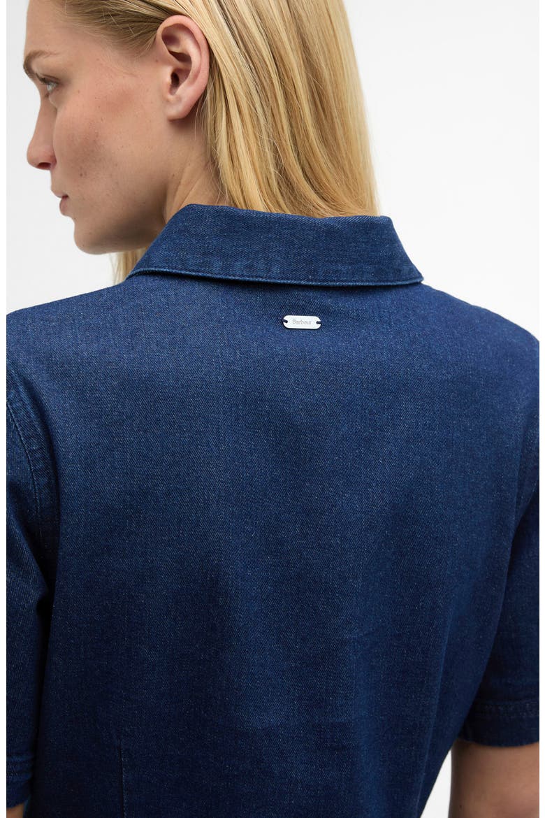 Maia Button-Up Denim Mini Shirtdress