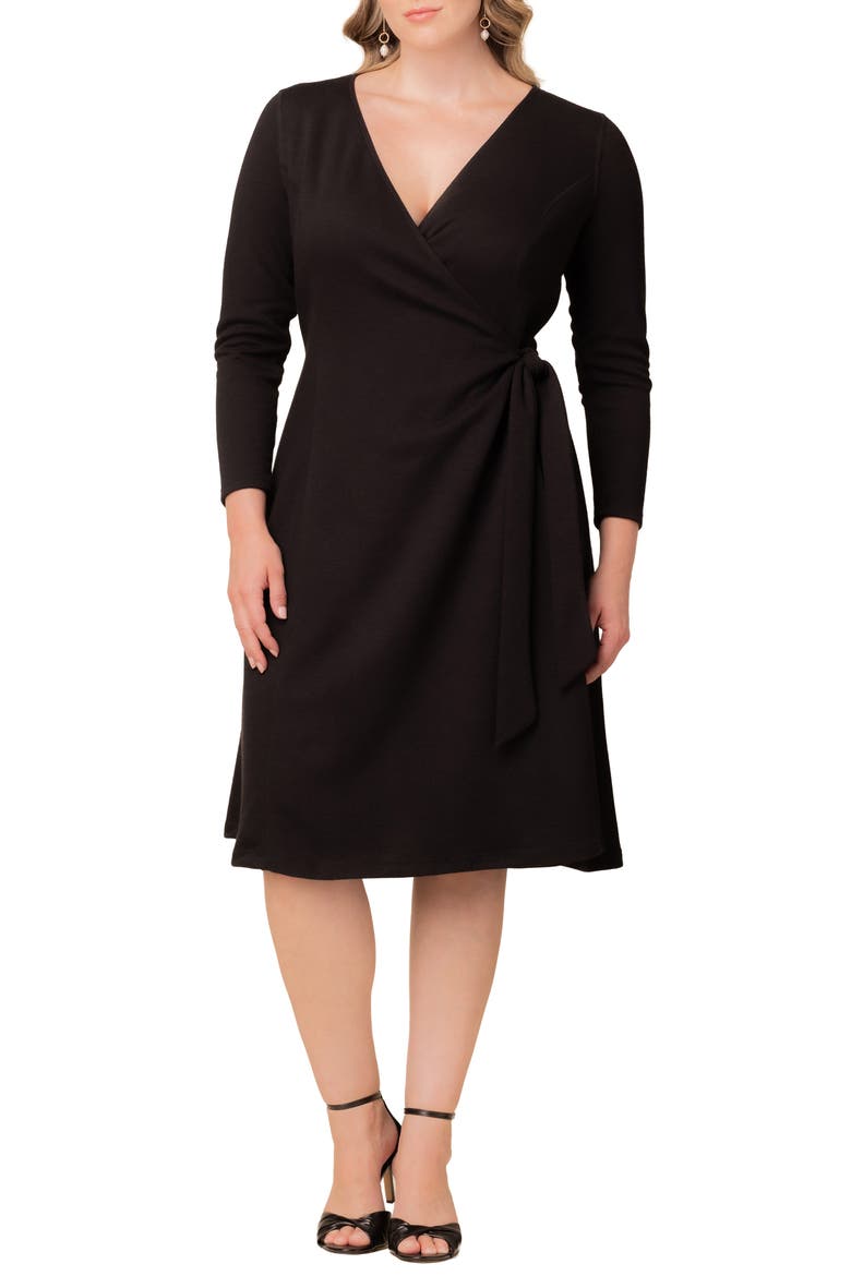 London Wrap Sweater Dress