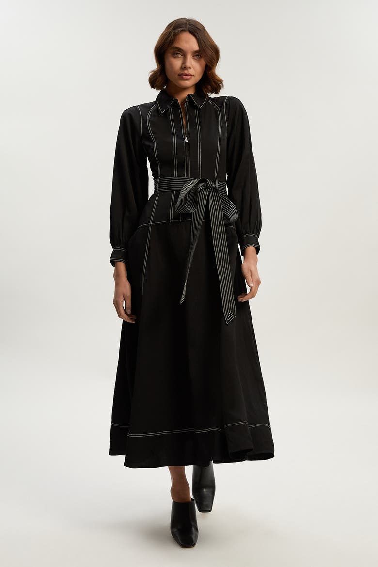 Twill Maxi Dress