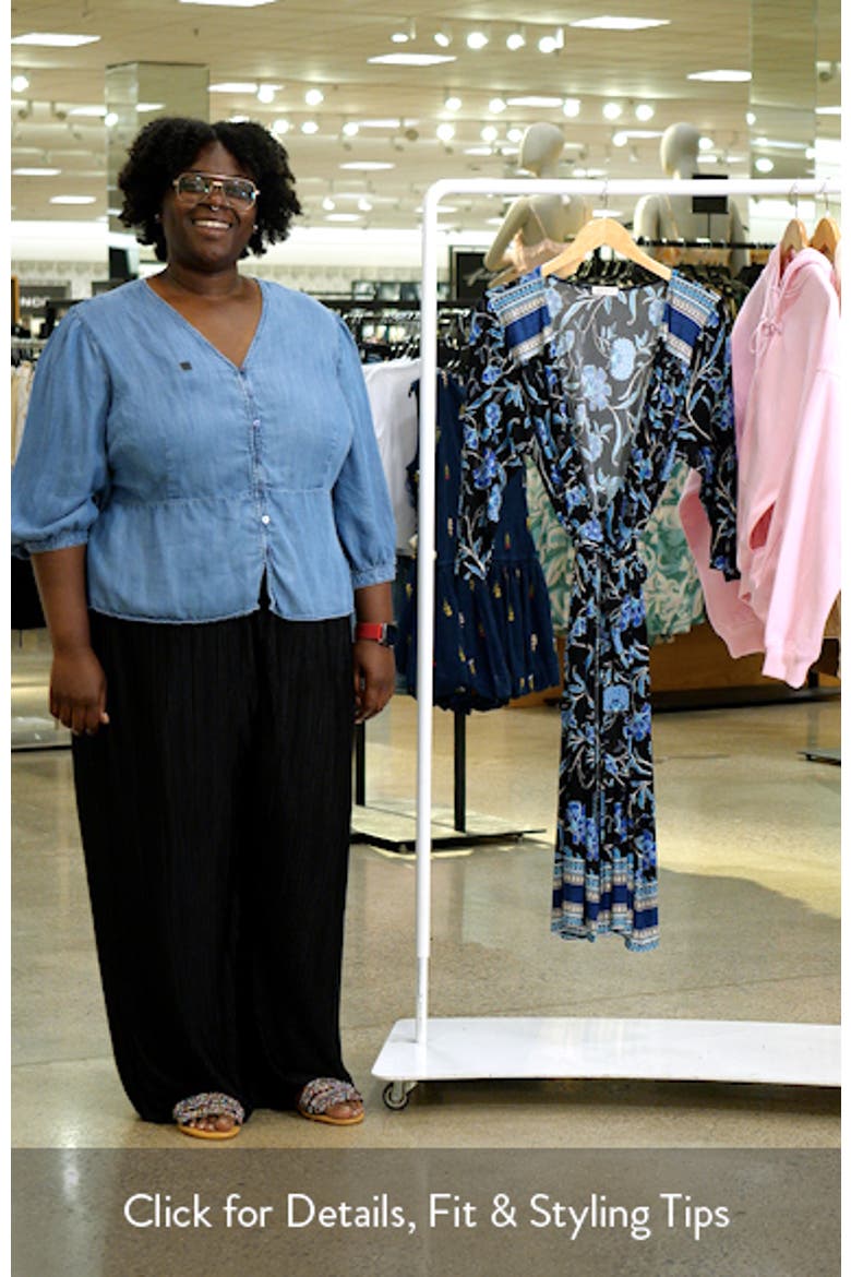 Beguiling Floral A-Line Wrap Dress