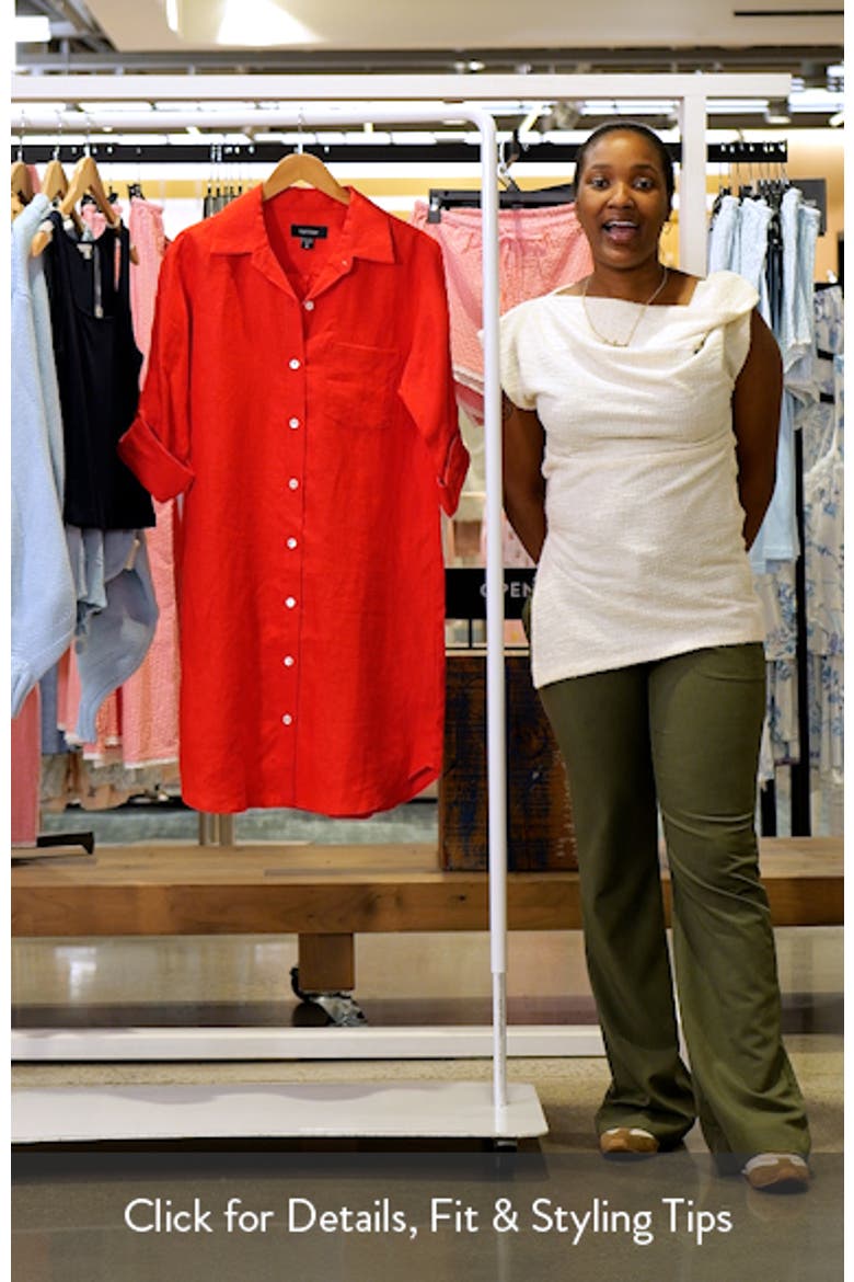 Long Sleeve Linen Shirtdress