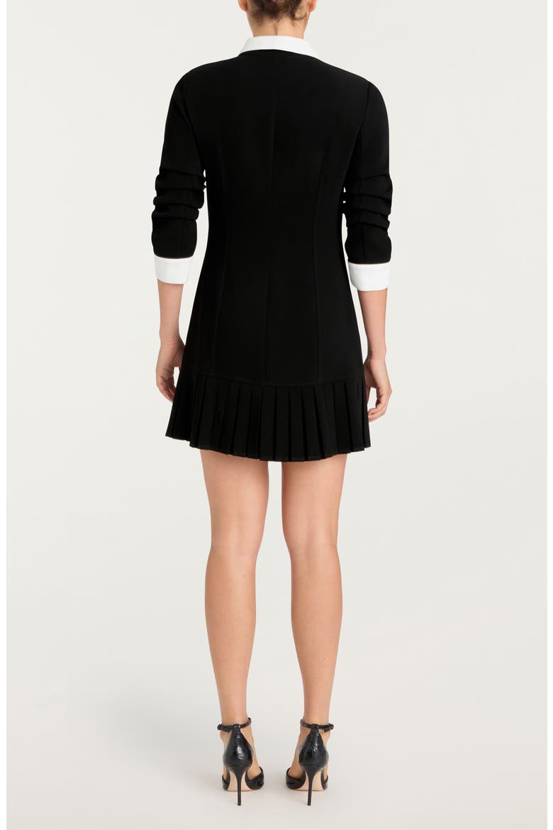 Lucilla Crepe Button-Up Minidress