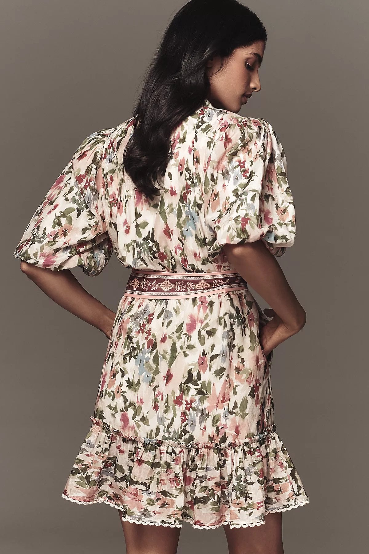 @loverlygrey x Farm Rio Short-Sleeve Mini Dress - Image 3