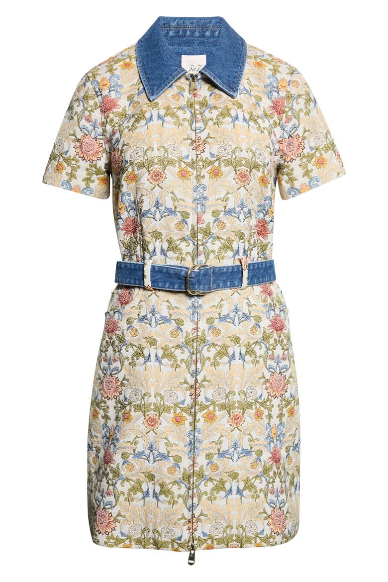 Bea Floral Zip Front Minidress