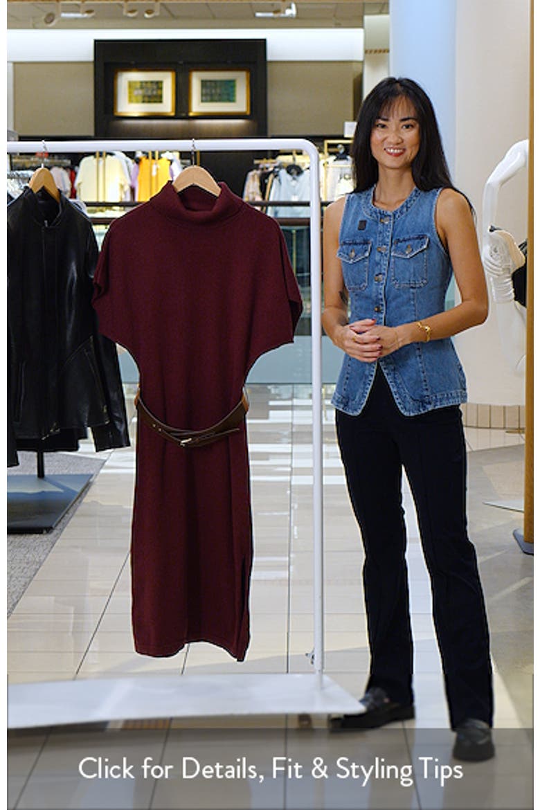 Turtleneck Midi Sweater Dress