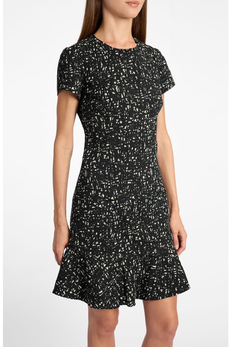Moira A-Line Sheath Dress in Stretch Jacquard