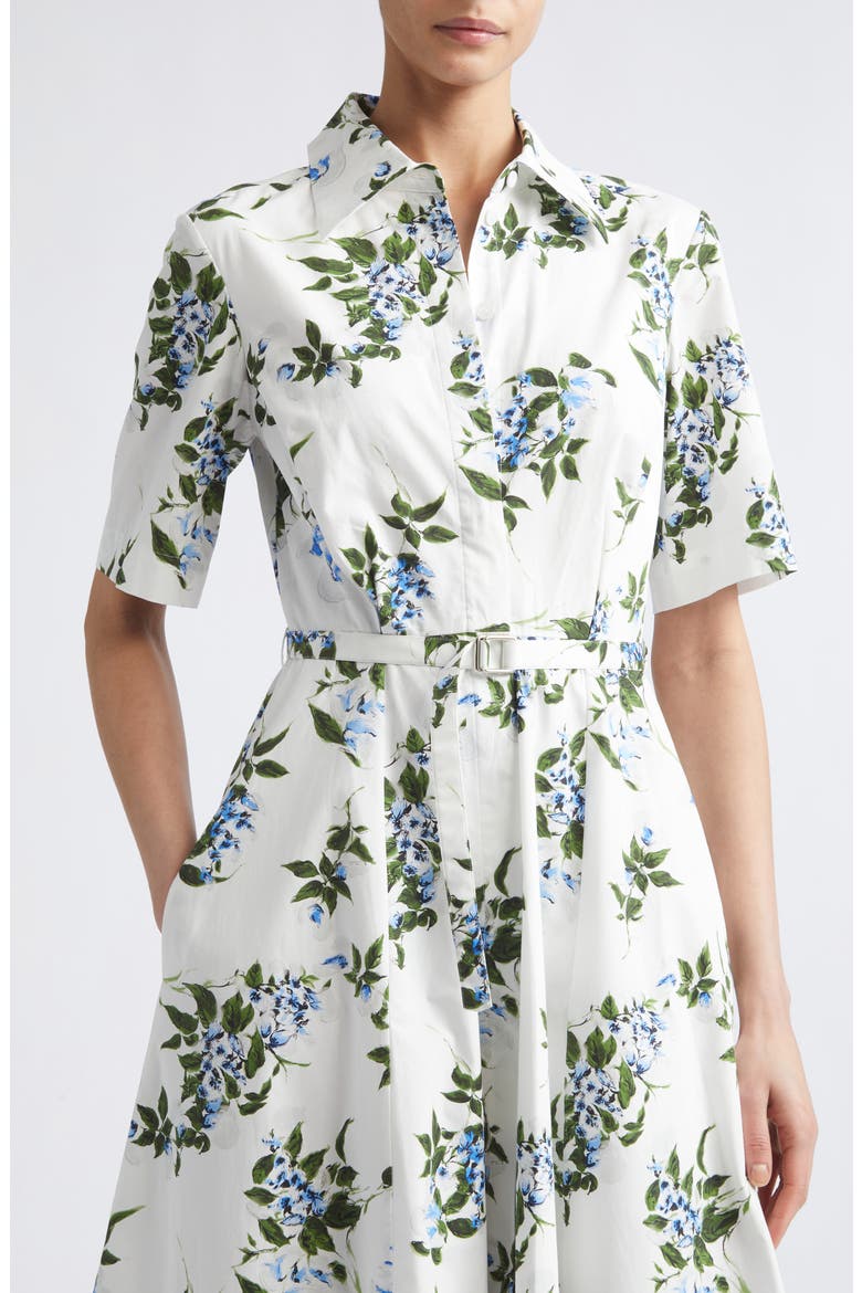 Rubie Floral Cotton Midi Shirtdress