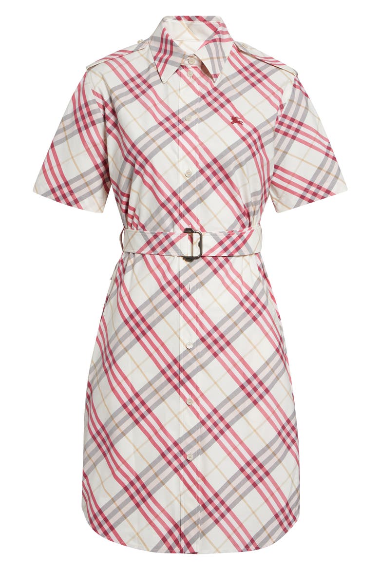 Georgina Check Belted Shirtdress