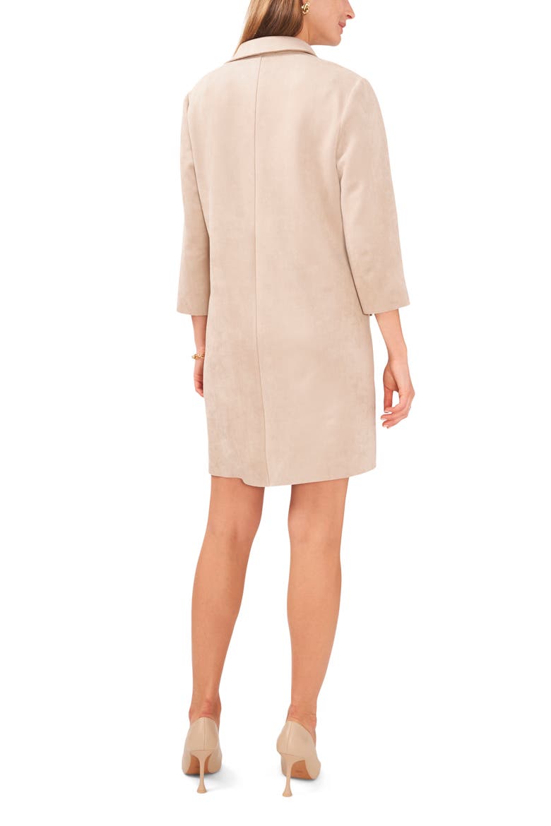 Grommet Pocket Faux Suede Dress
