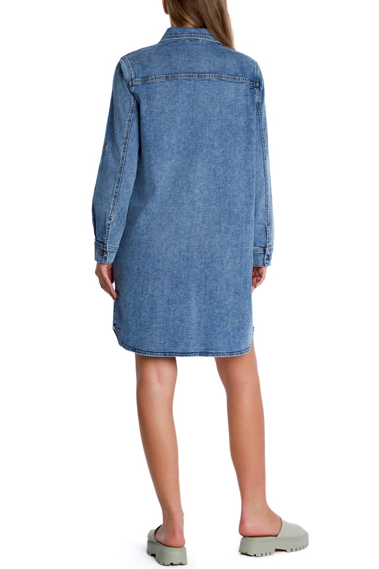 Choice Long Sleeve Denim Shirtdress