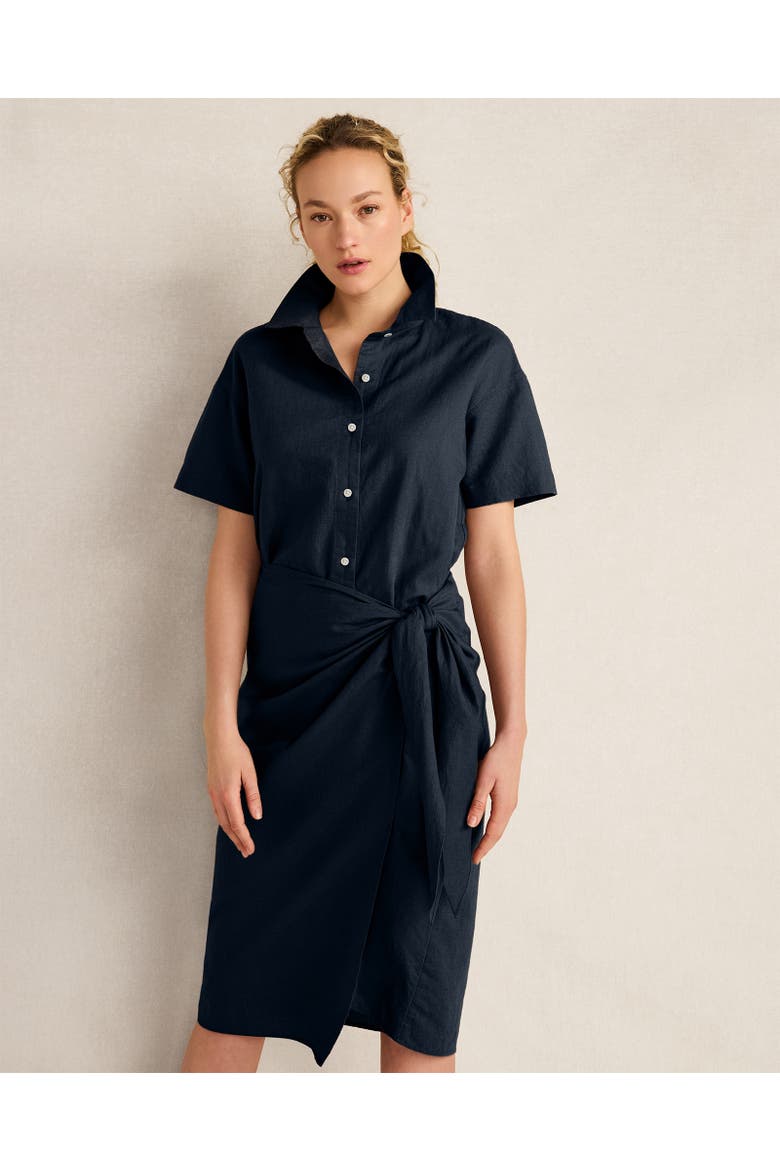 Organic Cotton Linen Wrap Dress