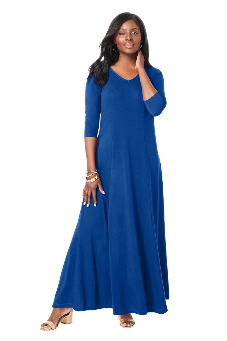 Double V Maxi Dress