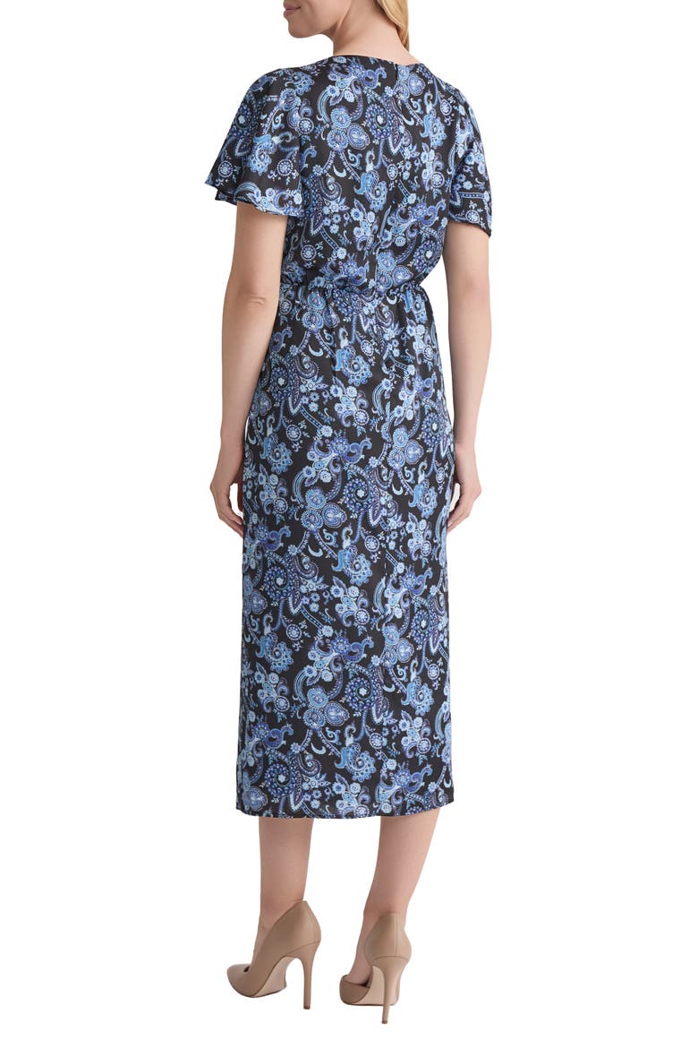Flutter Sleeve Midi Dress