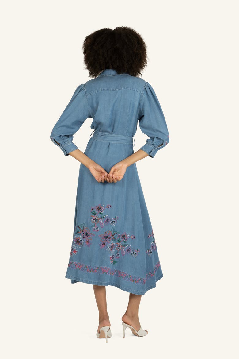 Lynn Dress with Flower Embroidery