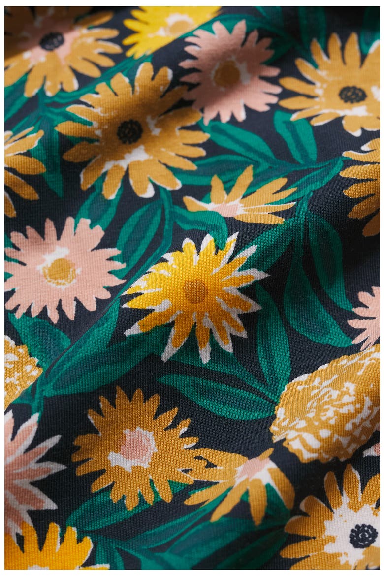 Veronica Floral Stretch Organic Cotton Midi Dress
