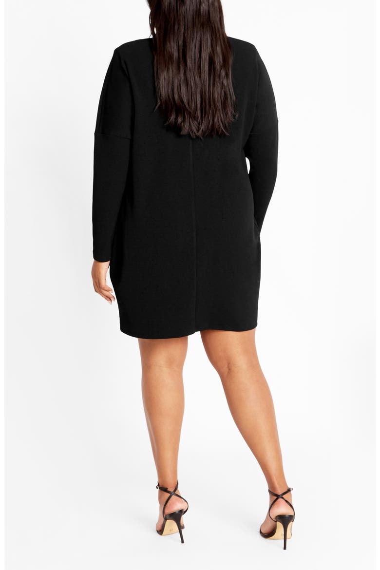 Swirl Long Sleeve Minidress