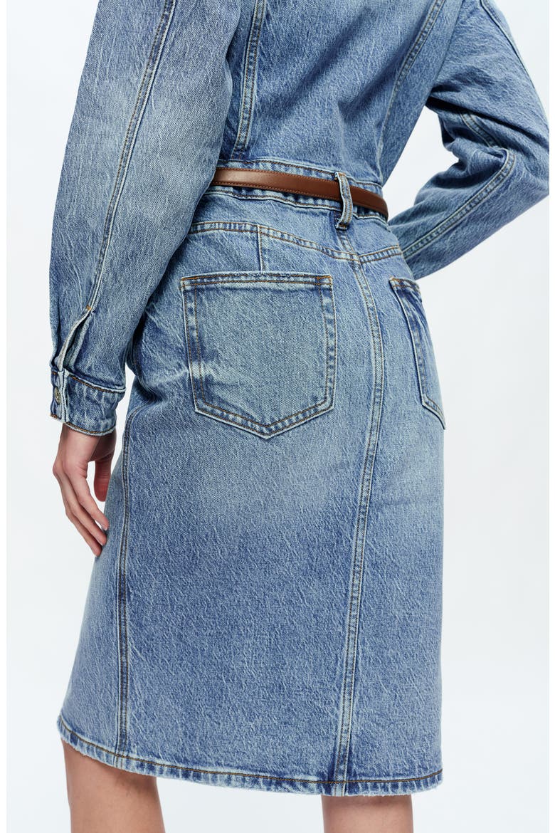 Doris Long Sleeve Denim Shirtdress