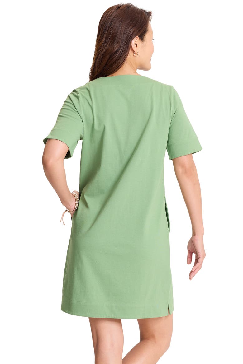 Island Scape Braided Trim Dress
