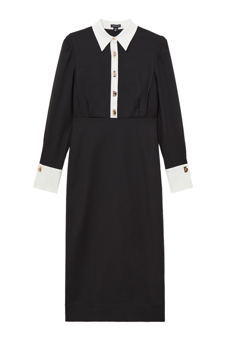 Techno Cotton Shirt Maxi Shirt Dress