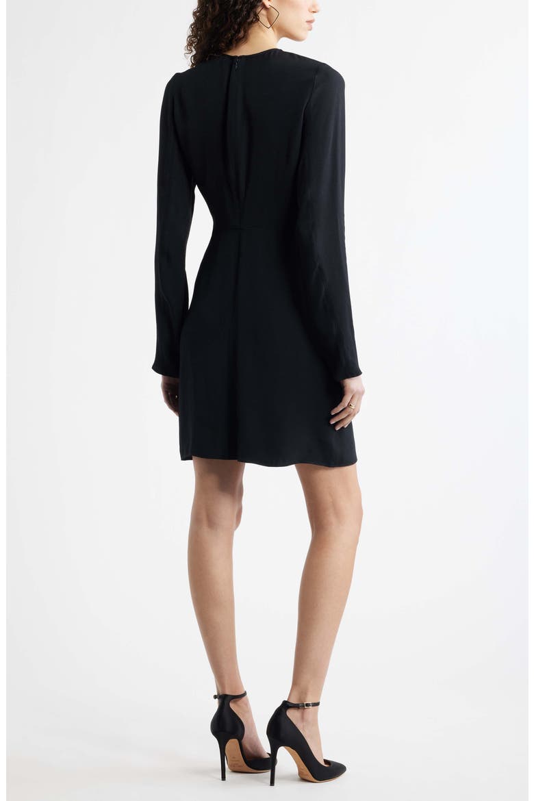 Side Twist Long Sleeve Minidress