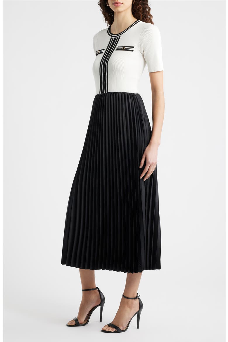 The Mave Mixed Media Sweater Dress