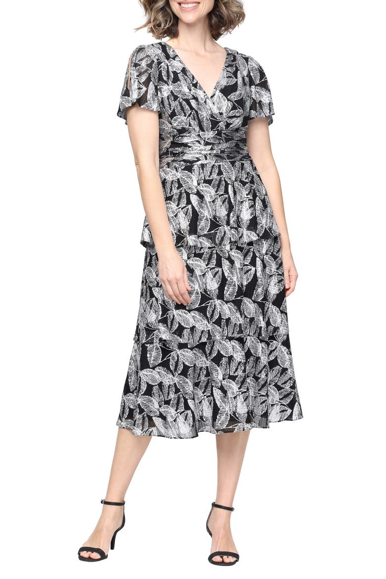 Tiered Tea Length Dress