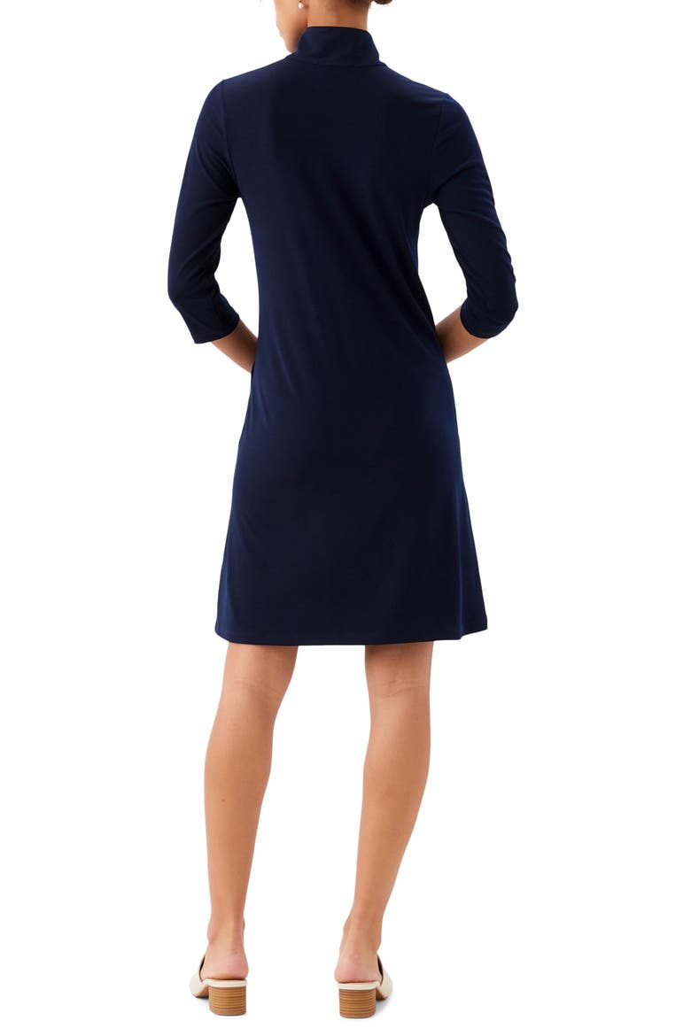 Half Zip Travel Jersey Dress