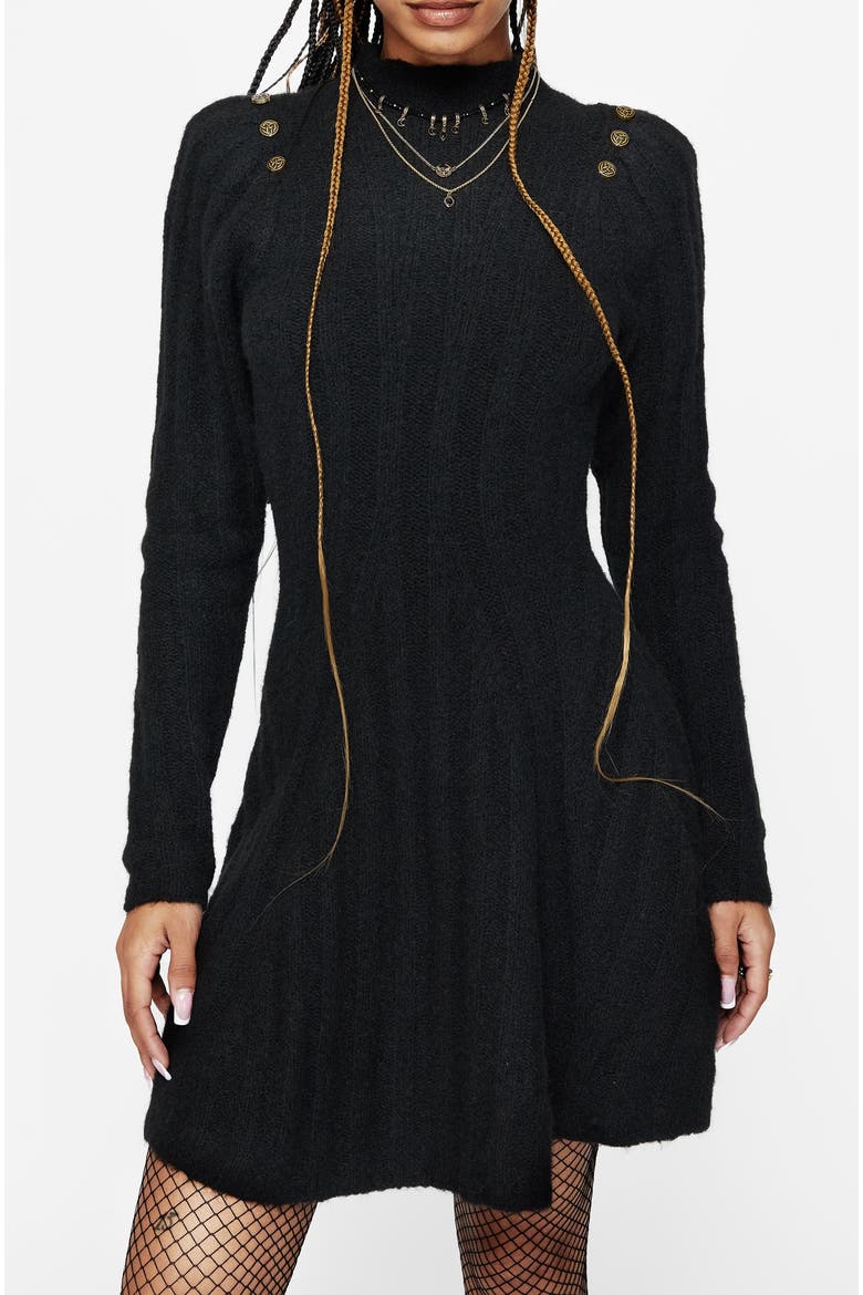 Dream Ribbed Skater Knit Dress