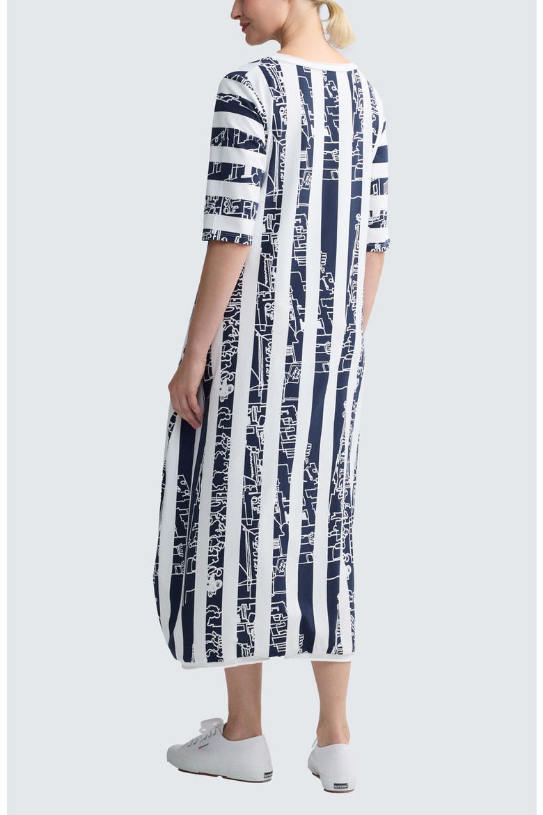 Amethyst Striped Jersey Dress