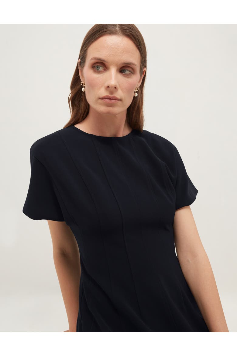 Melina Tailored Seam Midi Dress
