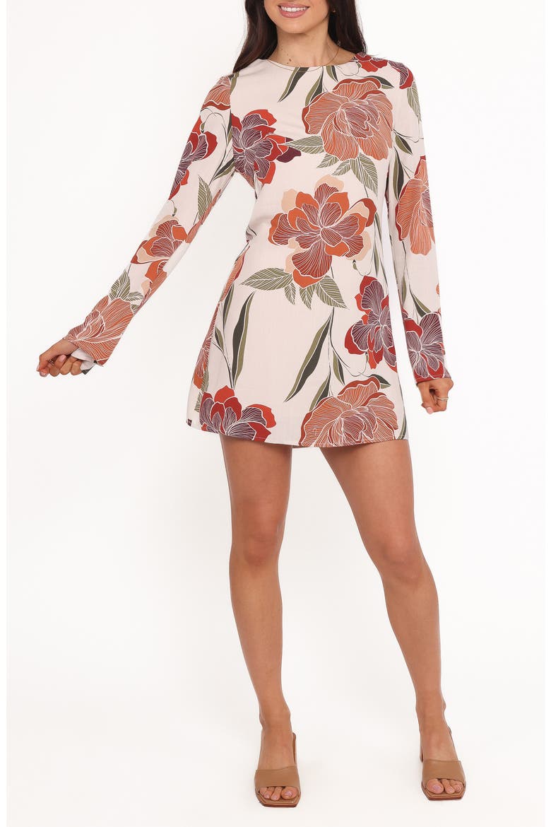 Elanira Floral Long Sleeve Minidress