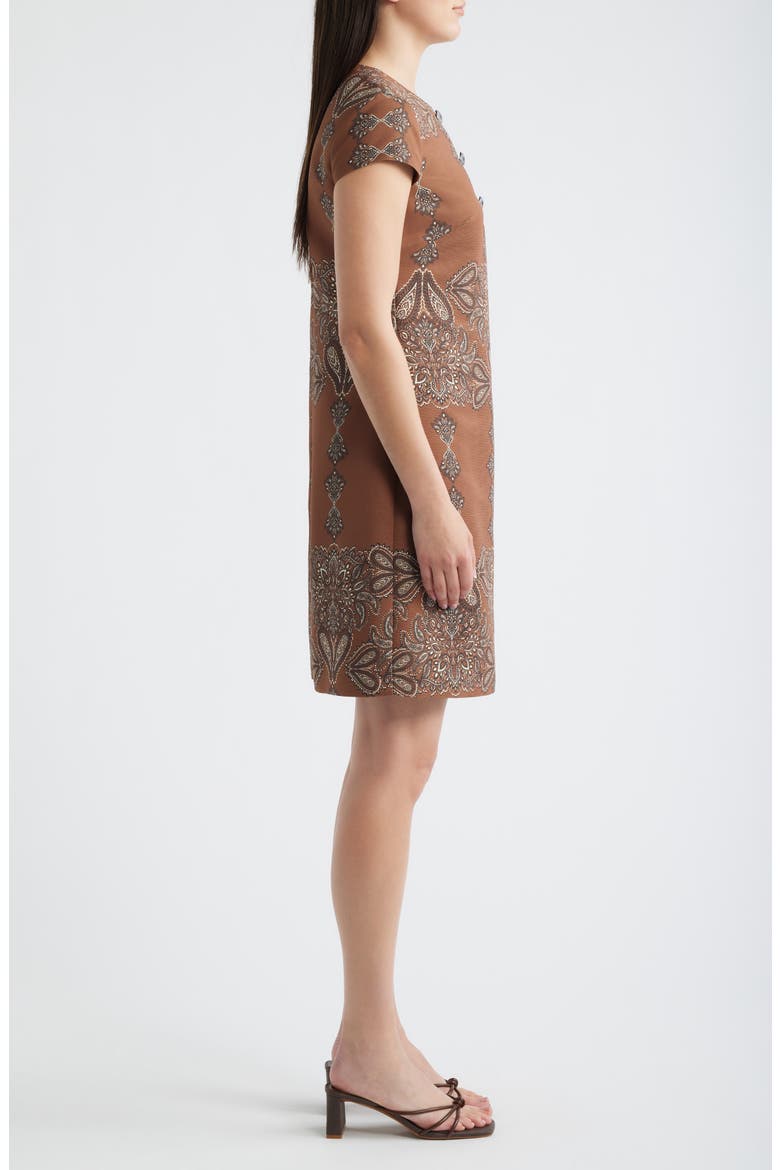 Paisley Print Shift Dress