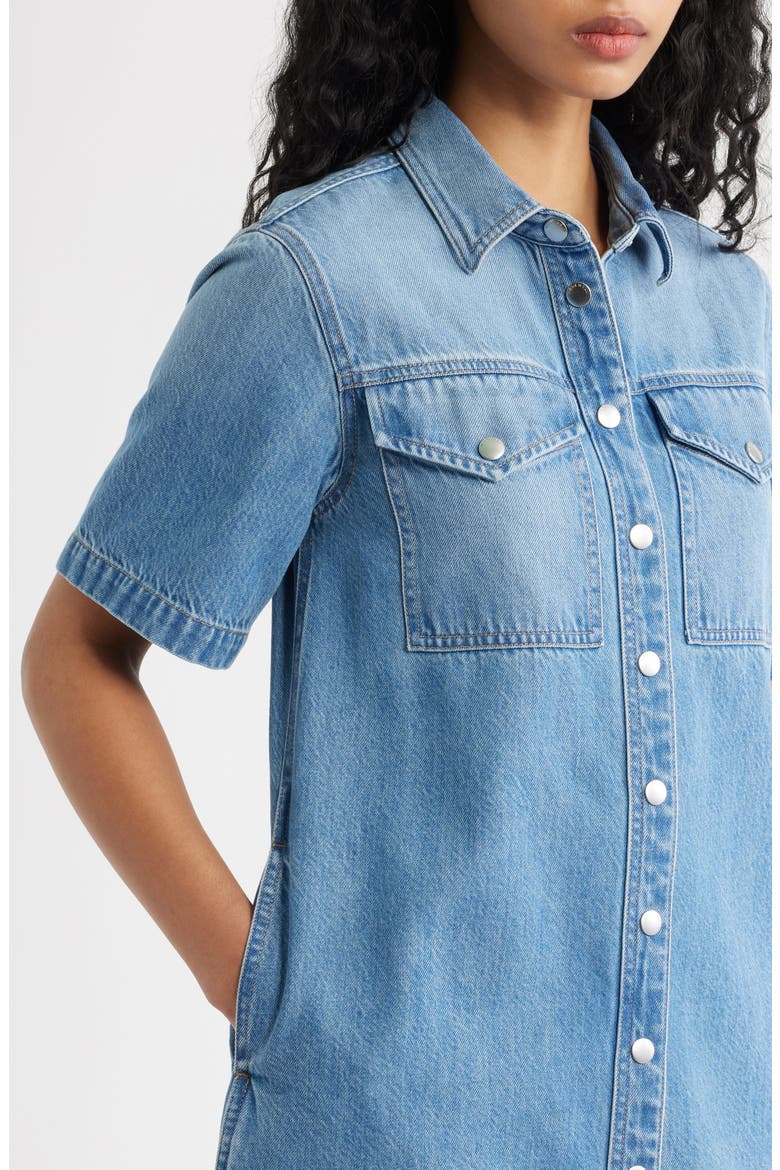 Denim Boxy Shirtdress