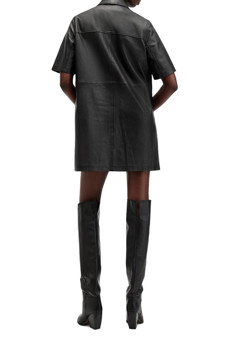 Rock Western Leather Mini Shirtdress