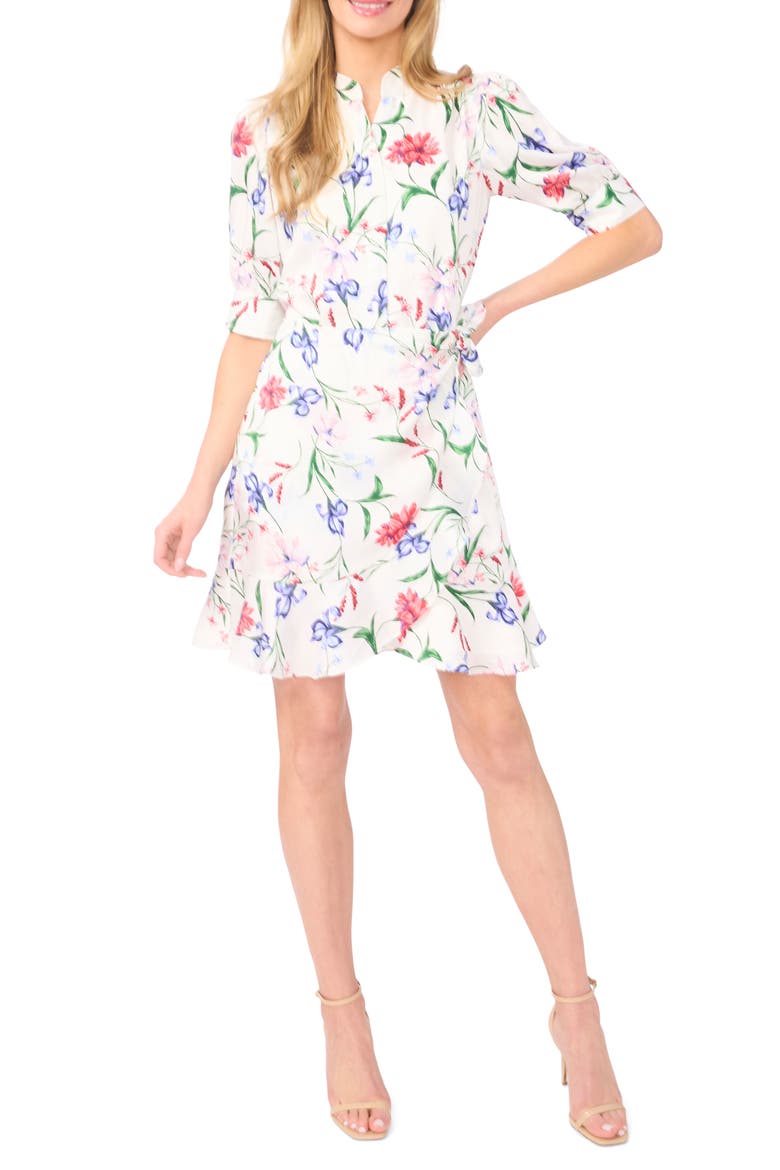 Floral Print Wrap Dress